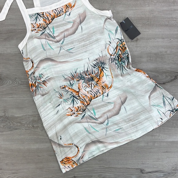 ☀️HURLEY☀️ PRINTED TIE DRESS COVER UP - Picture 7 of 11